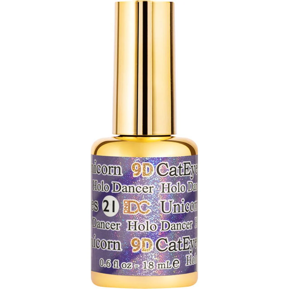 DC 9D Cat Eye Gel Unicorn #21 Holo Dancer / 0.6 fl. oz. - 18 mL. - Image 2
