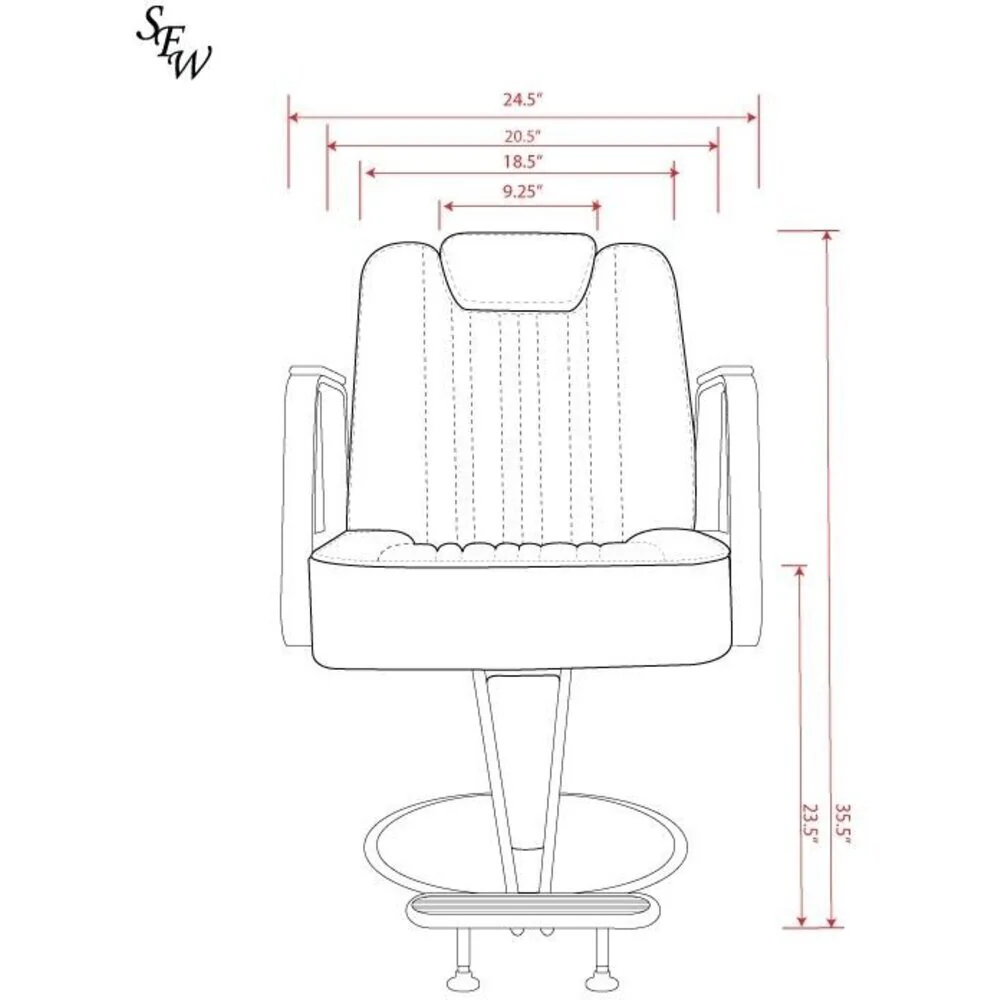Deco Bailey All-Purpose Chair - Black by Deco Salon Furniture - Image 5