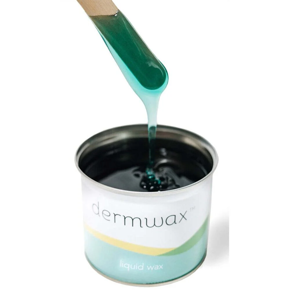 Avocado Clear Green Liquid Soft Wax from Italy / Case of (12) 14 oz. Cans by Dermwax