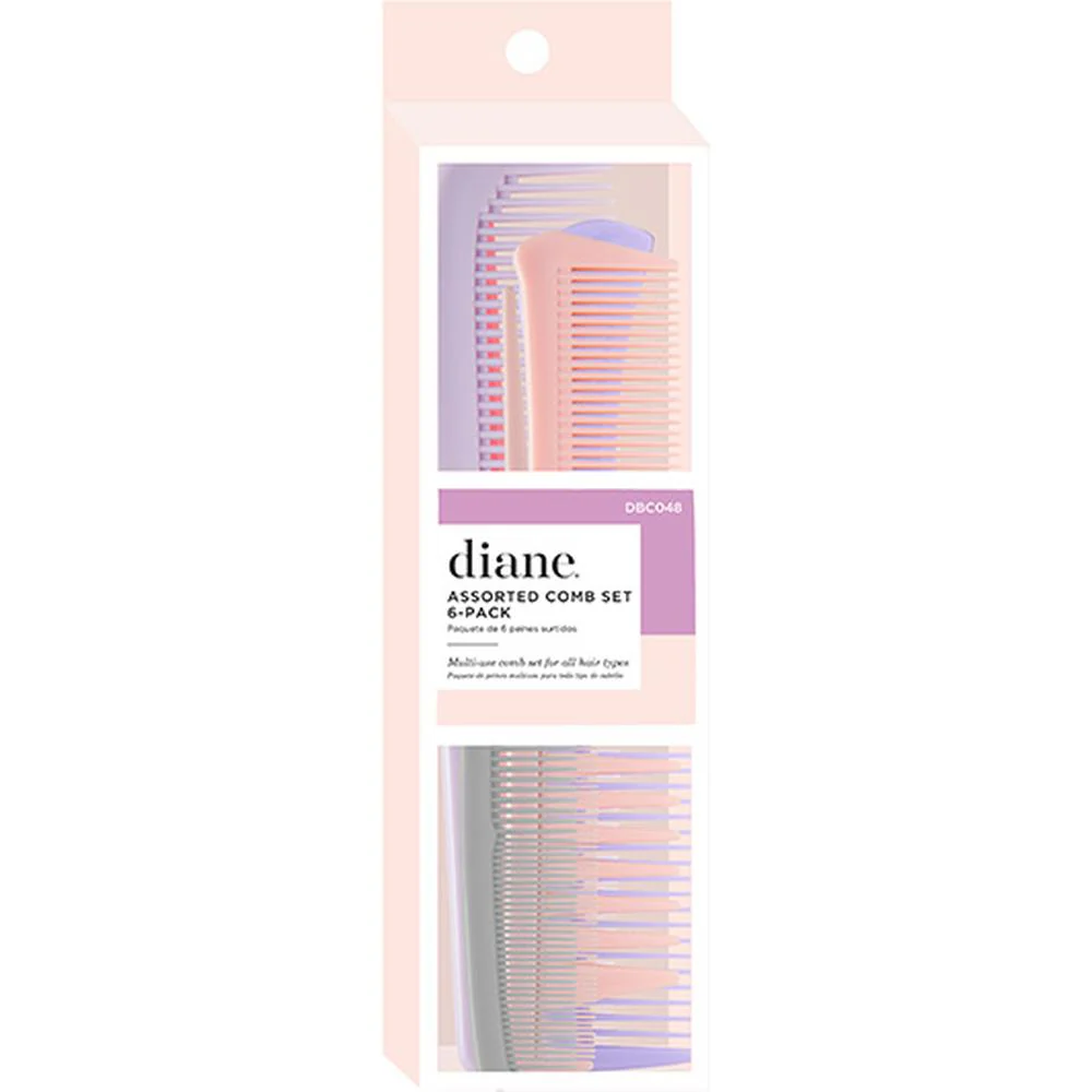 Diane Assorted Comb Set / 6 Pack