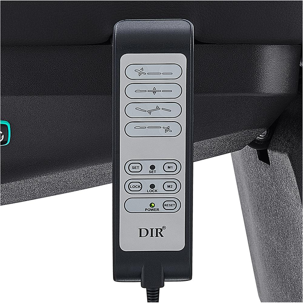 Aurora Medical Spa Table - 4 Motors with Electrical Hand and Foot Remote Control - Black / Available in White, Black, Gray and Beige by DIR Salon Furniture - Image 17
