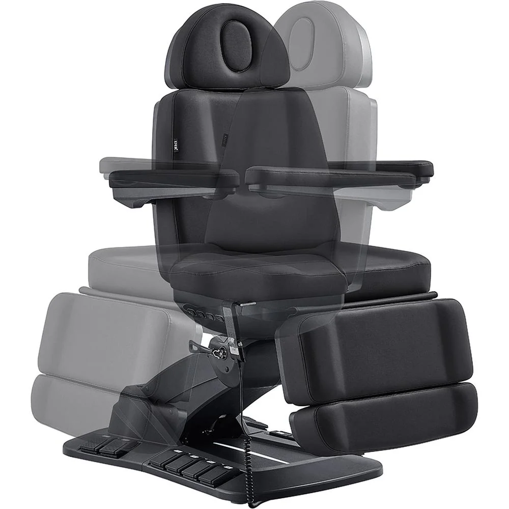 Aurora Medical Spa Table - 4 Motors with Electrical Hand and Foot Remote Control - Black / Available in White, Black, Gray and Beige by DIR Salon Furniture - Image 6