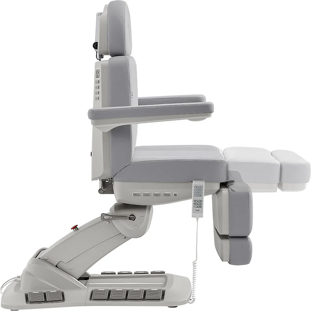 Aurora Medical Spa Table - 4 Motors with Electrical Hand and Foot Remote Control - Gray / Available in White, Black, Gray and Beige by DIR Salon Furniture - Image 8