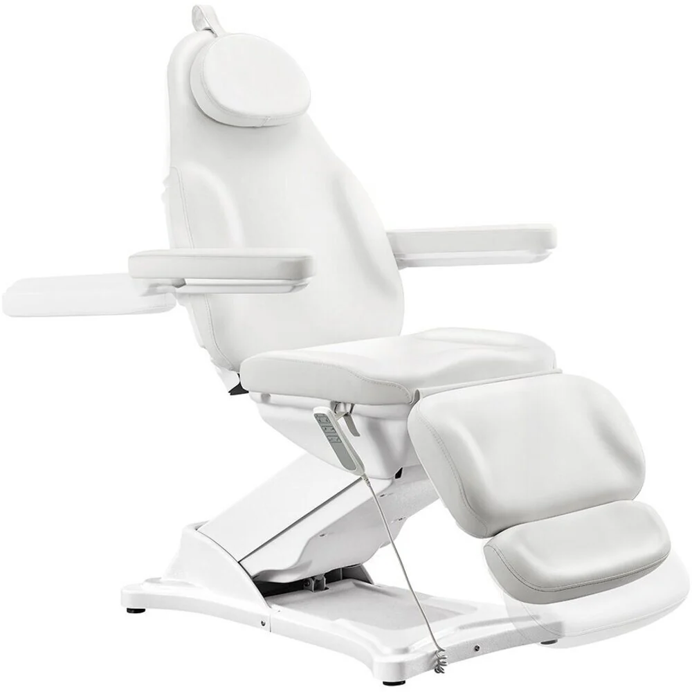 Bellucci Electrical Facial Bed with 3 Electro-Hydraulic Motors / White Upholstery by DIR Salon Furniture - Image 9