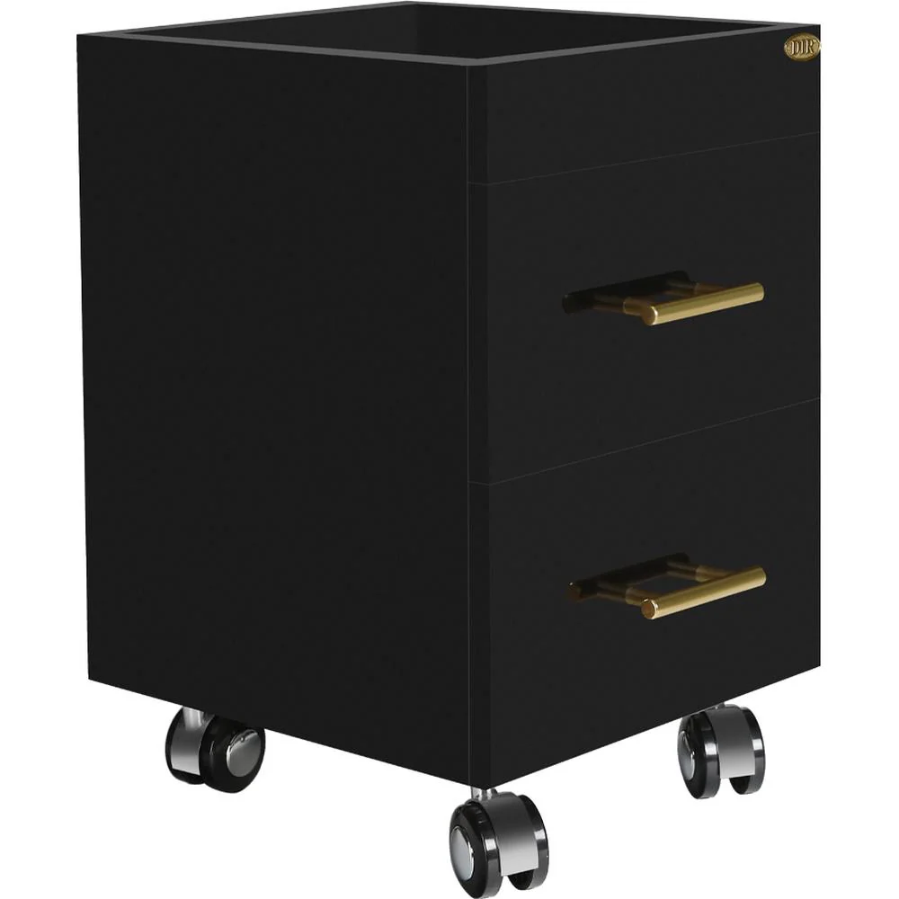 Cannes Manicure Pedicure Trolley Cart - Black by DIR Salon Furniture - Image 2