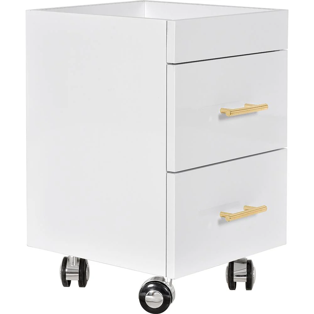 Cannes Manicure Pedicure Trolley Cart - White by DIR Salon Furniture - Image 2