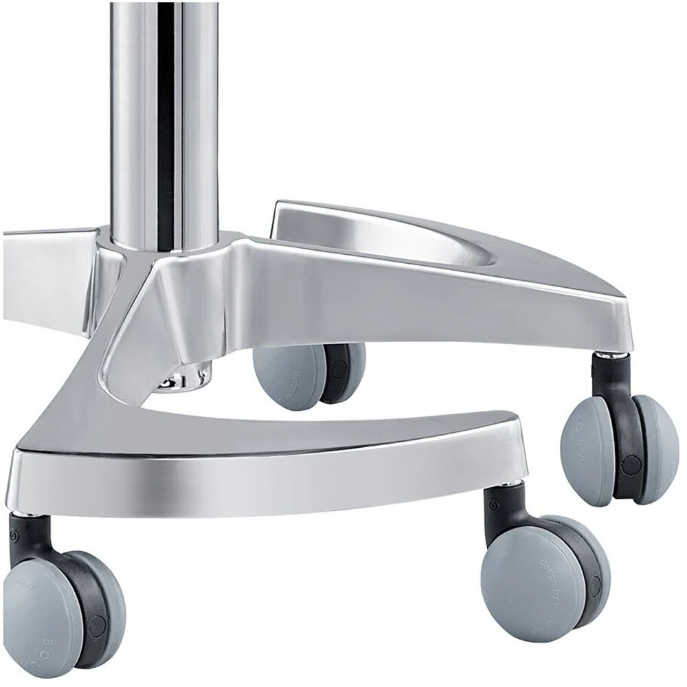 Harmony Medical Saddle Stool - WHITE / 22" - 29.125" Adjustable Seat Height + 6 Wheel Base by DIR Salon Furniture - Image 7