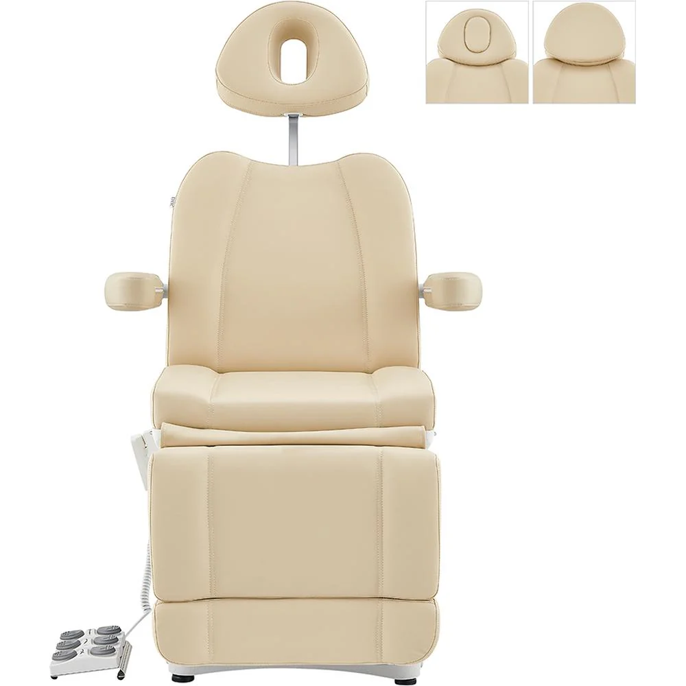 Ink Electric Esthetician Chair - 3 Motors with Electrical Hand and Foot Remote Control - Beige / Available in White, Black, Gray and Beige by DIR Salon Furniture - Image 2