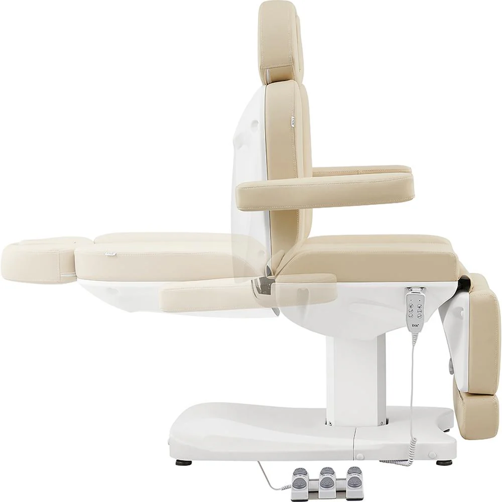 Ink Electric Esthetician Chair - 3 Motors with Electrical Hand and Foot Remote Control - Beige / Available in White, Black, Gray and Beige by DIR Salon Furniture - Image 4