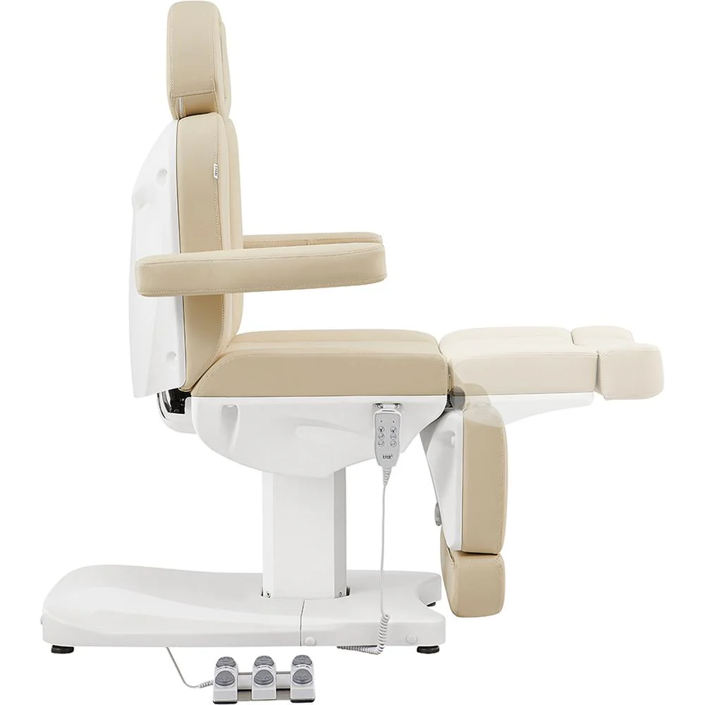 Ink Electric Esthetician Chair - 3 Motors with Electrical Hand and Foot Remote Control - Beige / Available in White, Black, Gray and Beige by DIR Salon Furniture - Image 5