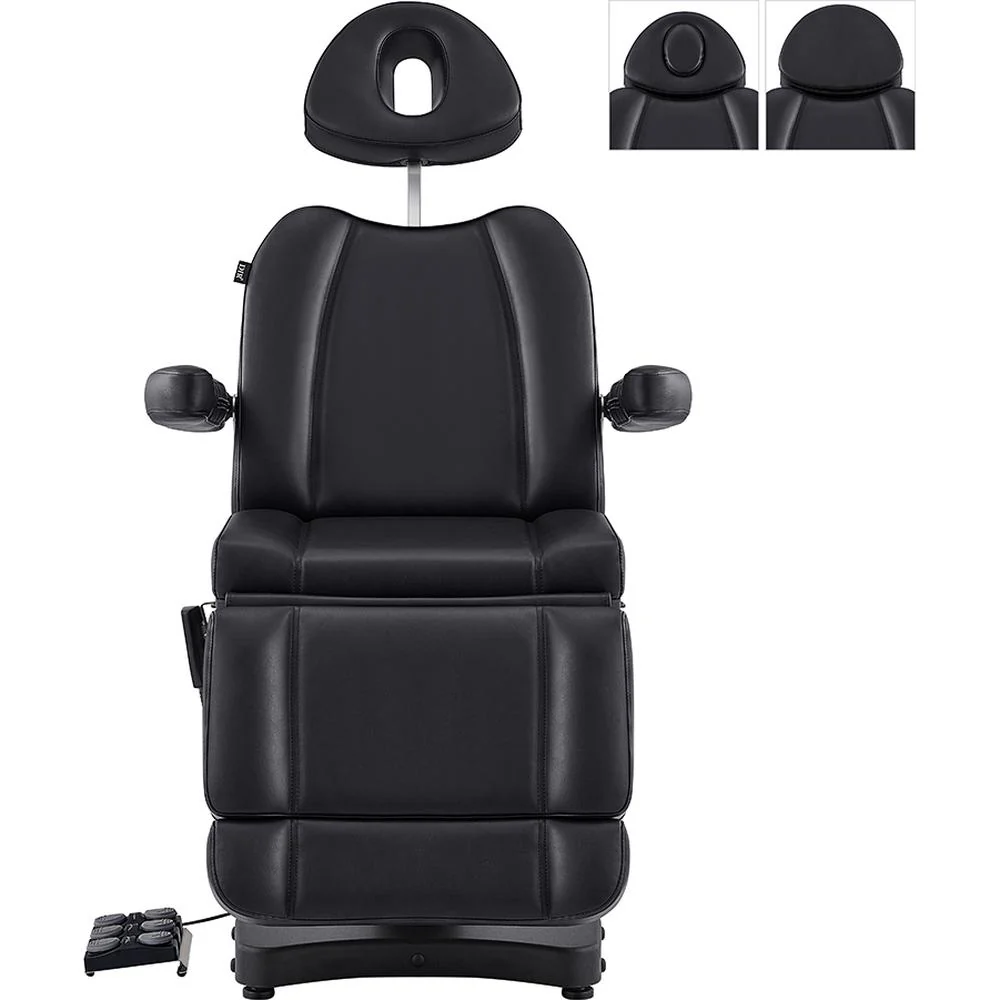 Ink Electric Esthetician Chair - 3 Motors with Electrical Hand and Foot Remote Control - Black / Available in White, Black, Gray and Beige by DIR Salon Furniture - Image 3
