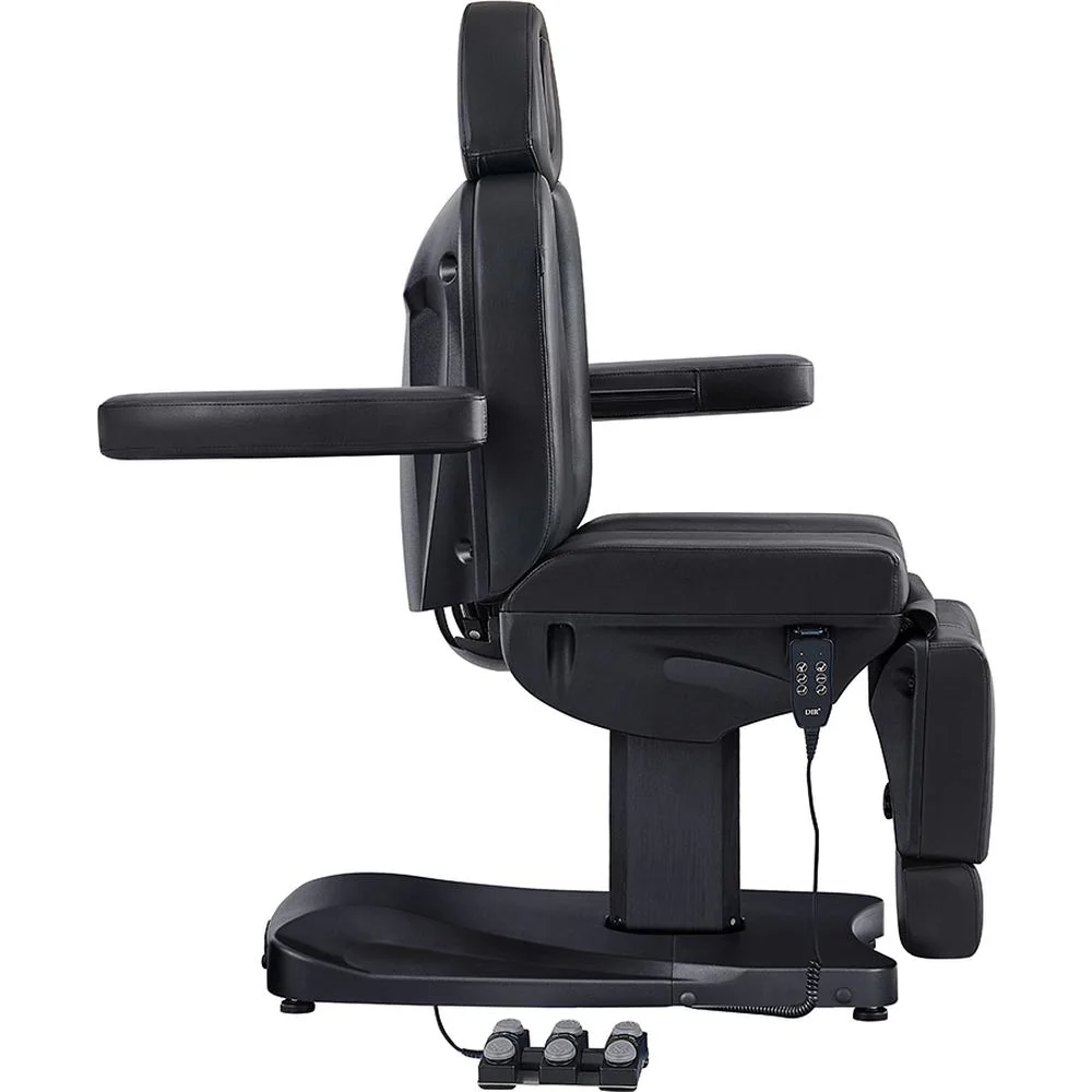 Ink Electric Esthetician Chair - 3 Motors with Electrical Hand and Foot Remote Control - Black / Available in White, Black, Gray and Beige by DIR Salon Furniture - Image 4