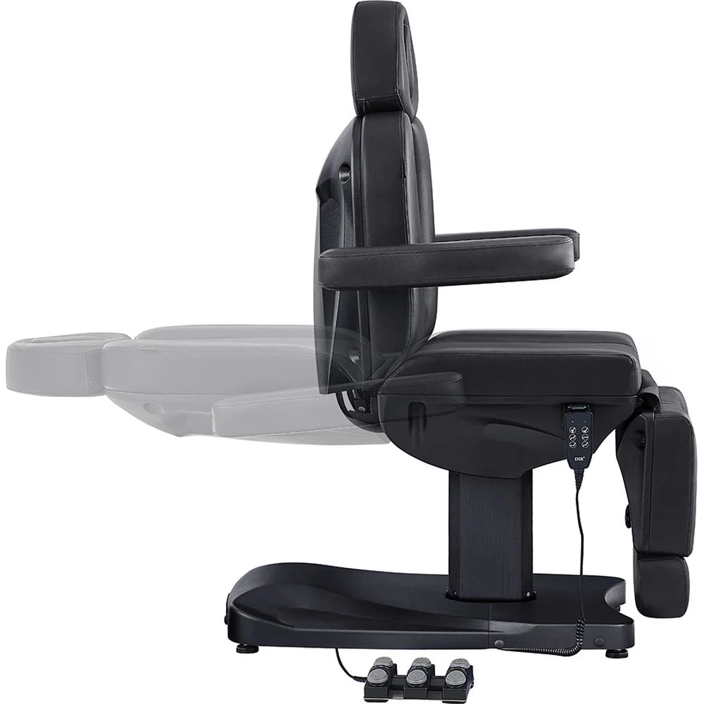 Ink Electric Esthetician Chair - 3 Motors with Electrical Hand and Foot Remote Control - Black / Available in White, Black, Gray and Beige by DIR Salon Furniture - Image 5