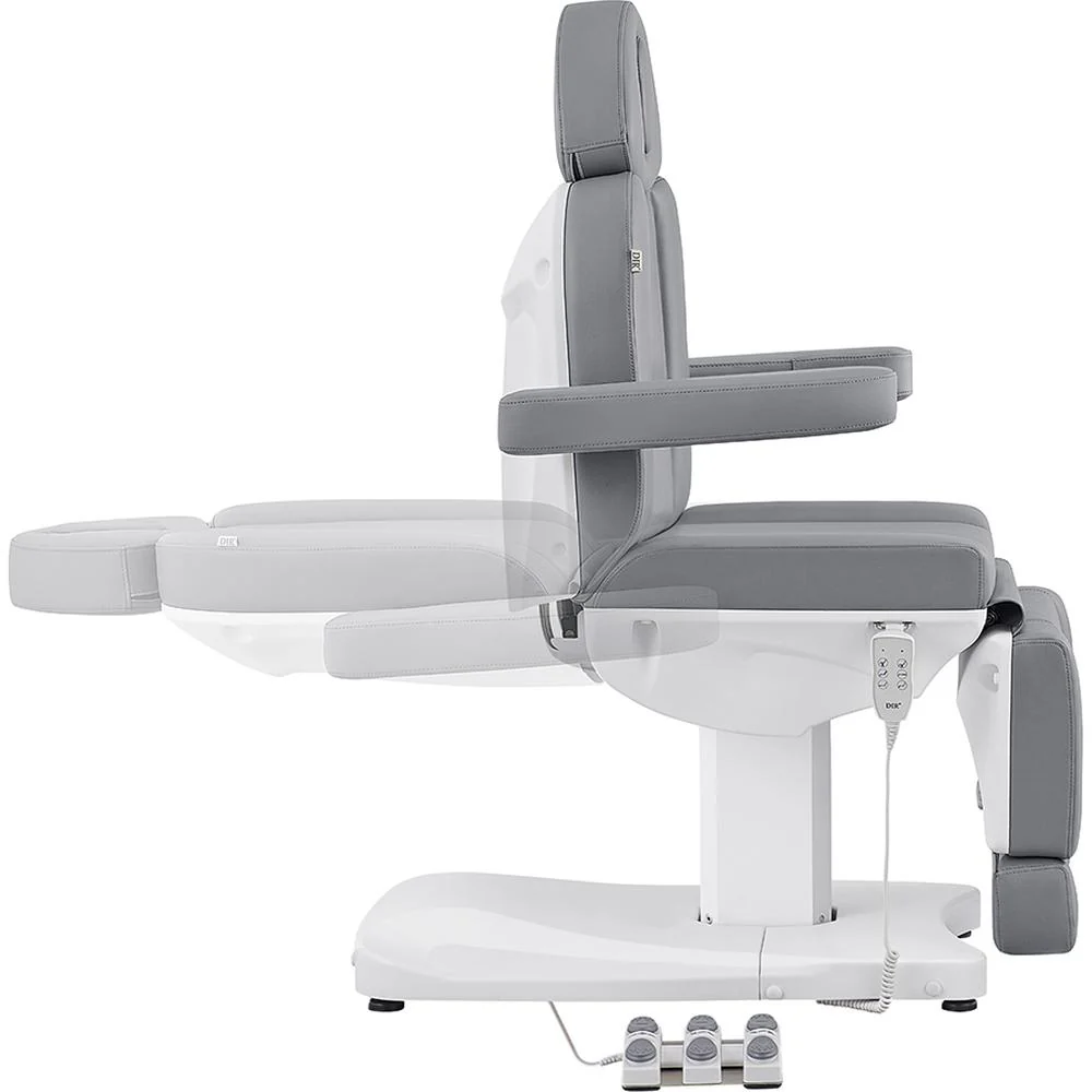 Ink Electric Esthetician Chair - 3 Motors with Electrical Hand and Foot Remote Control - Gray / Available in White, Black, Gray and Beige by DIR Salon Furniture - Image 5