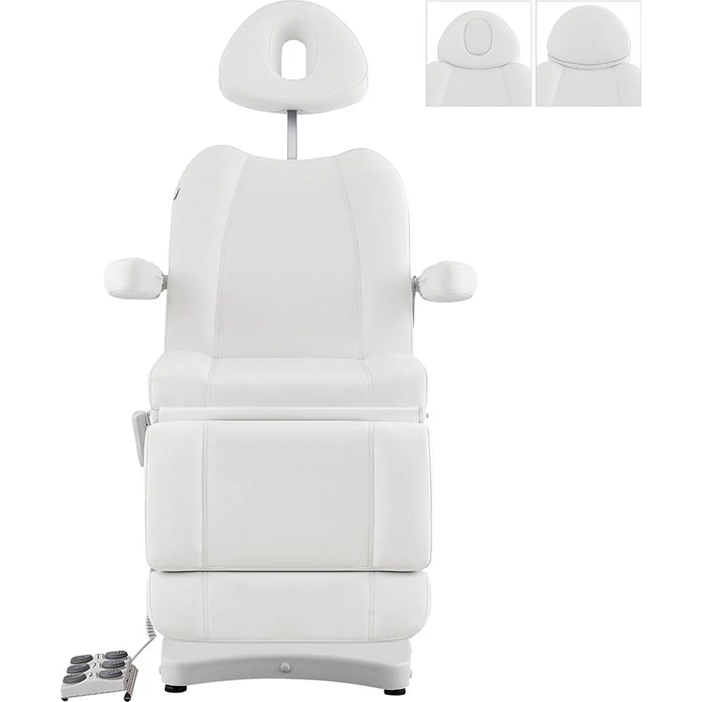 Ink Electric Esthetician Chair - 3 Motors with Electrical Hand and Foot Remote Control - White / Available in White, Black, Gray and Beige by DIR Salon Furniture - Image 4