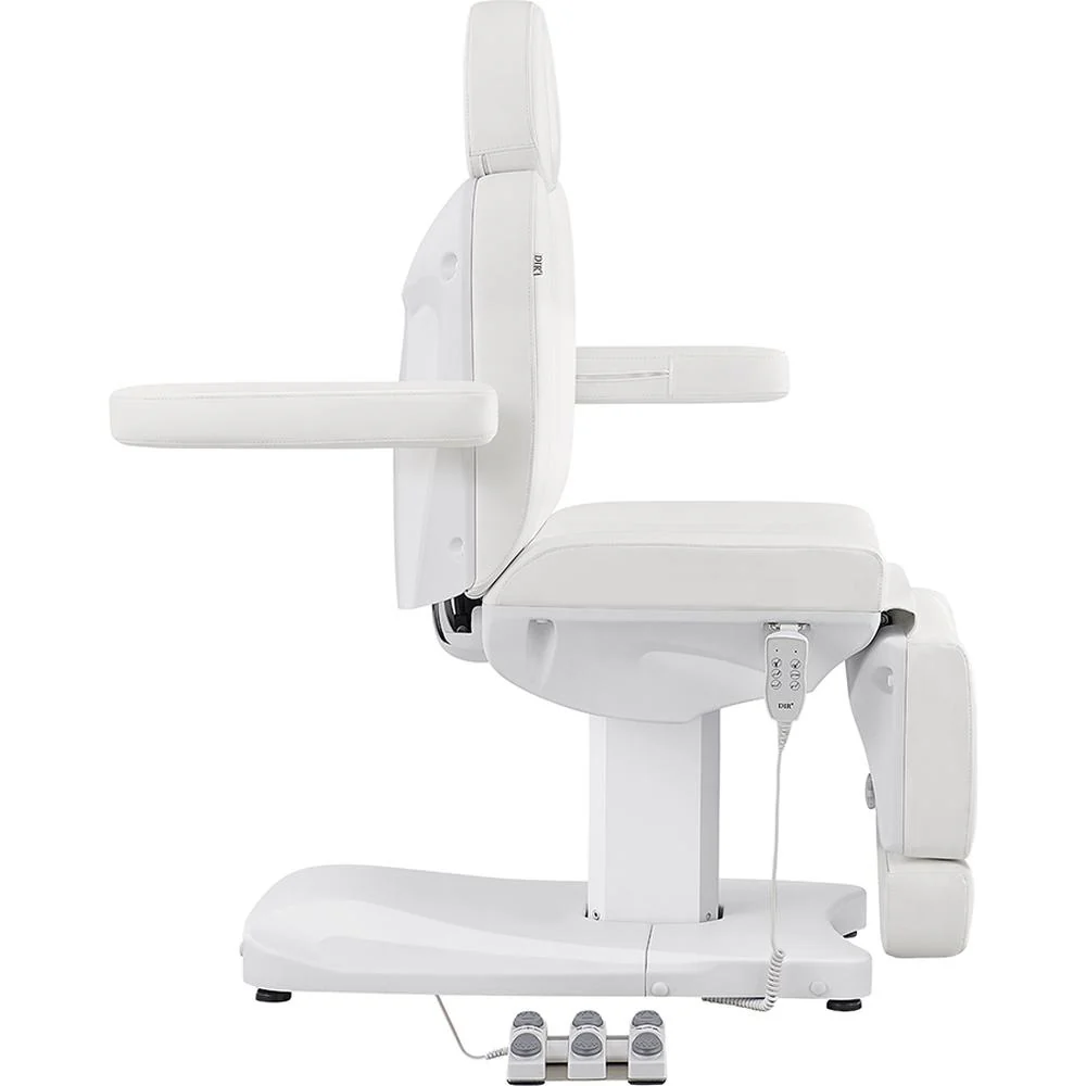 Ink Electric Esthetician Chair - 3 Motors with Electrical Hand and Foot Remote Control - White / Available in White, Black, Gray and Beige by DIR Salon Furniture - Image 5