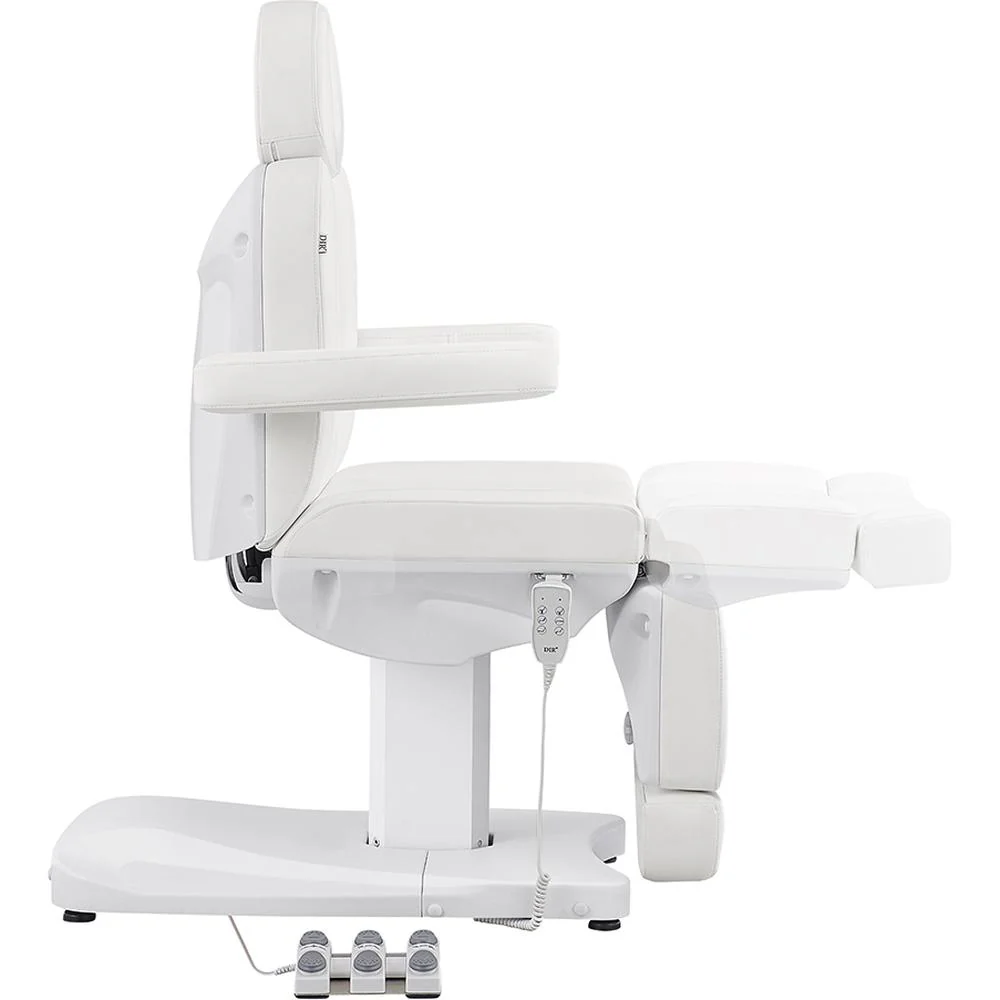 Ink Electric Esthetician Chair - 3 Motors with Electrical Hand and Foot Remote Control - White / Available in White, Black, Gray and Beige by DIR Salon Furniture - Image 7