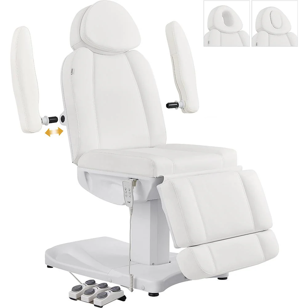Ink Electric Esthetician Chair - 3 Motors with Electrical Hand and Foot Remote Control - White / Available in White, Black, Gray and Beige by DIR Salon Furniture - Image 9