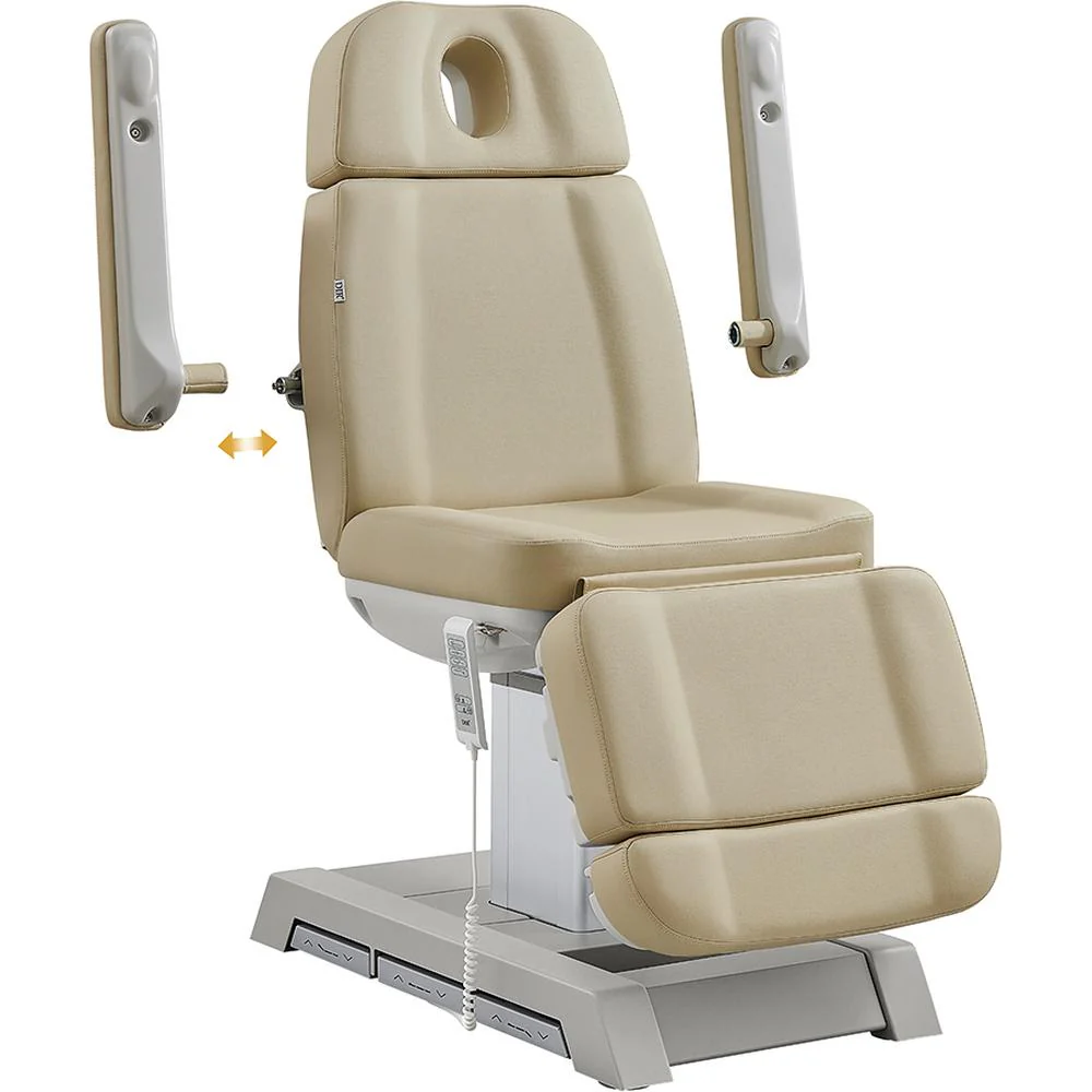 Sydney Medical Chair - 4 Motors with Electrical Hand and Foot Remote Control - Beige / Available in White, Black, Gray and Beige by DIR Salon Furniture - Image 11