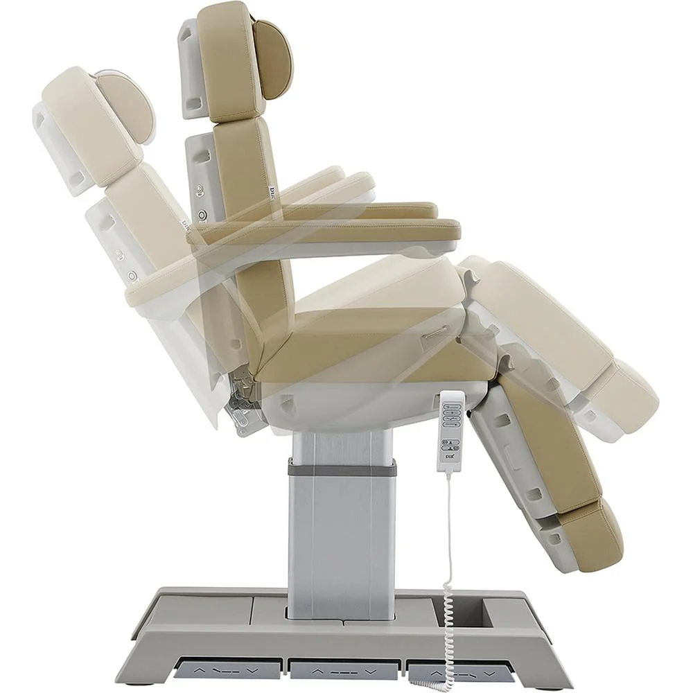 Sydney Medical Chair - 4 Motors with Electrical Hand and Foot Remote Control - Beige / Available in White, Black, Gray and Beige by DIR Salon Furniture - Image 9