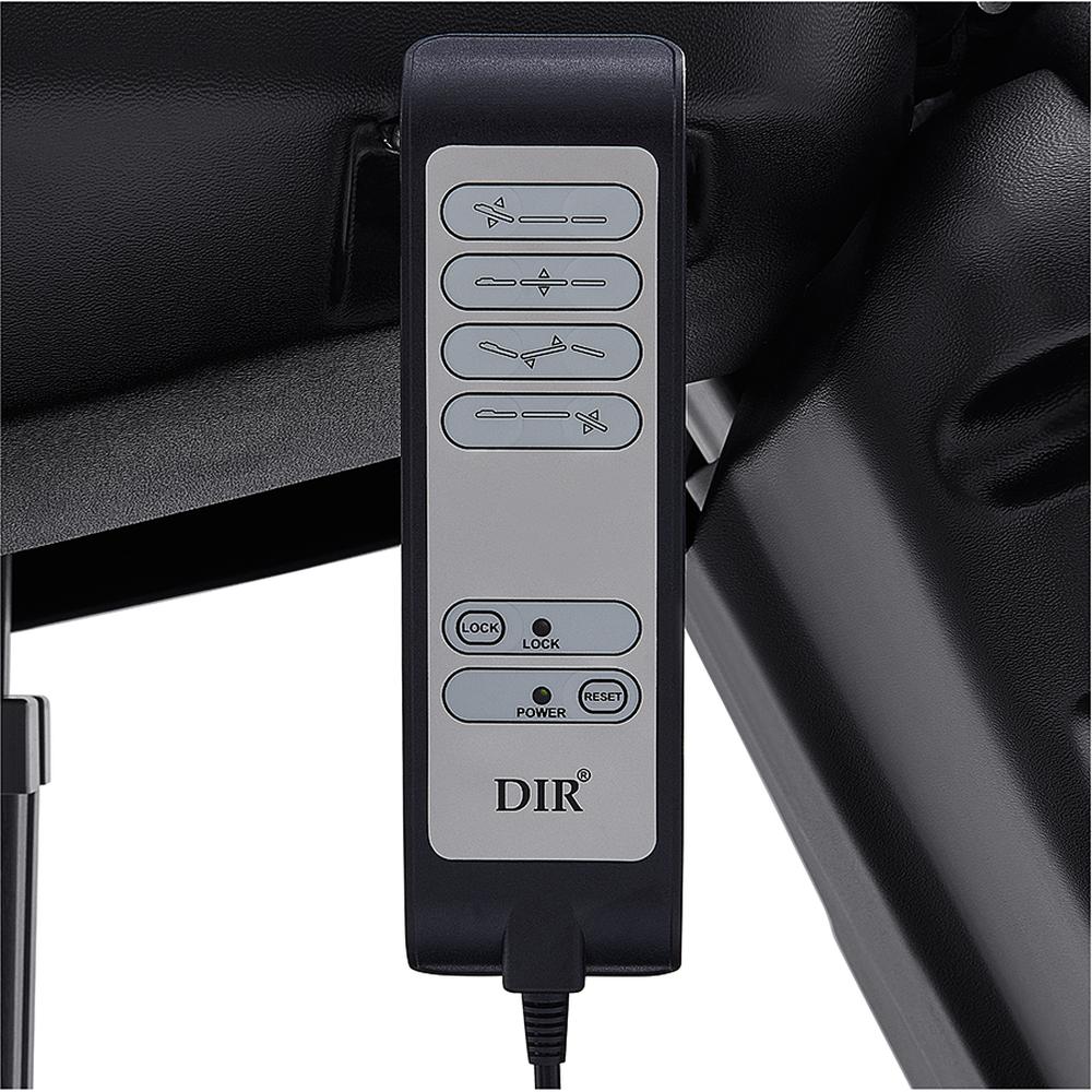 Sydney Medical Chair - 4 Motors with Electrical Hand and Foot Remote Control - Black / Available in White, Black, Gray and Beige by DIR Salon Furniture - Image 14