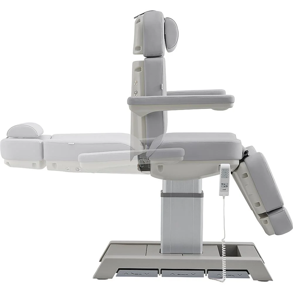 Sydney Medical Chair - 4 Motors with Electrical Hand and Foot Remote Control - Gray / Available in White, Black, Gray and Beige by DIR Salon Furniture - Image 4