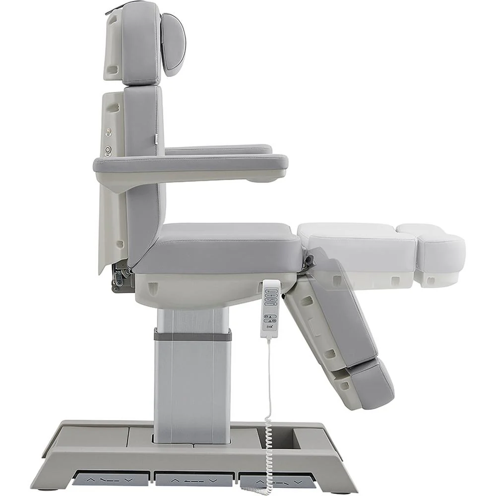 Sydney Medical Chair - 4 Motors with Electrical Hand and Foot Remote Control - Gray / Available in White, Black, Gray and Beige by DIR Salon Furniture - Image 5