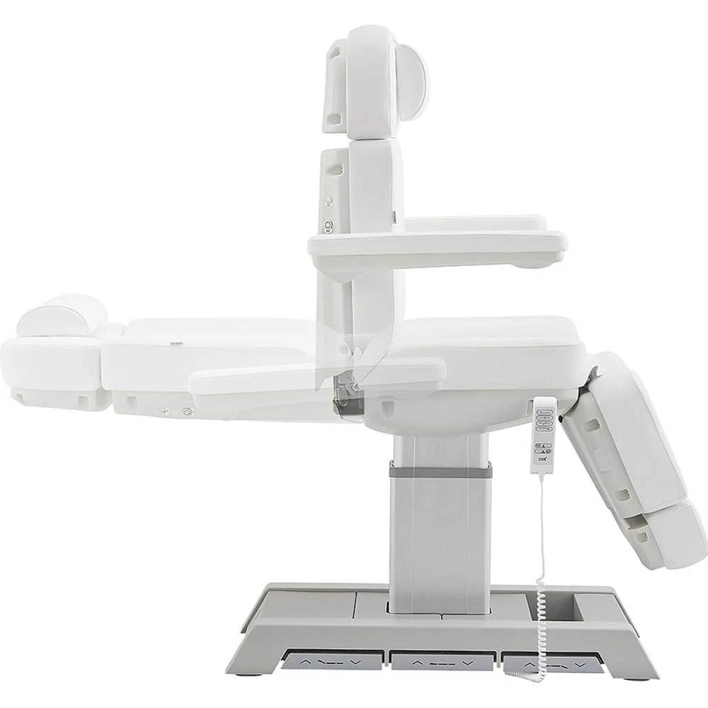 Sydney Medical Chair - 4 Motors with Electrical Hand and Foot Remote Control - White / Available in White, Black, Gray and Beige by DIR Salon Furniture - Image 4