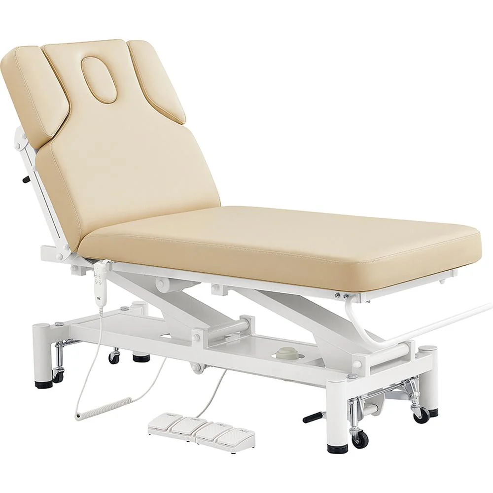VitalEarth Spa Wellness Therapy Bed - with Electrical Hand and Foot Remote Control - Beige / Available in White, Black, Gray and Beige by DIR Salon Furniture - Image 2