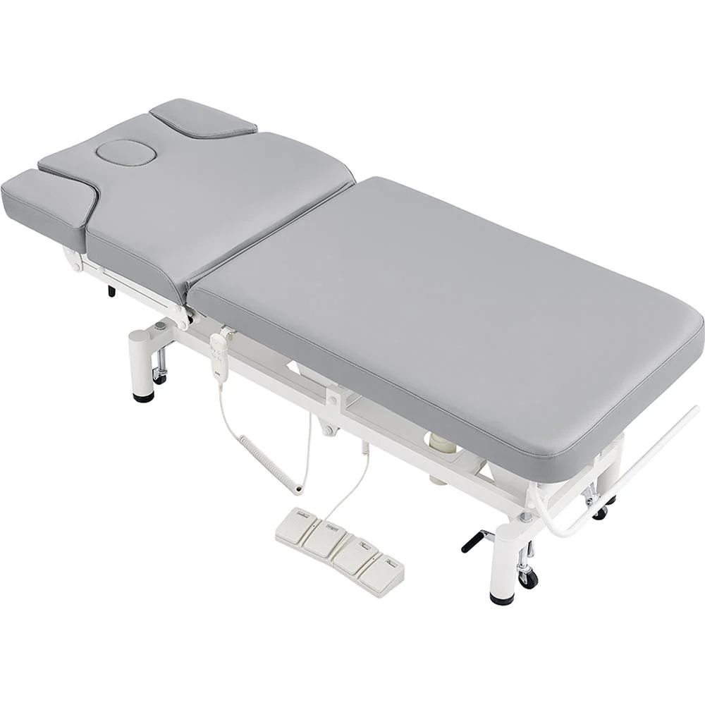 VitalEarth Spa Wellness Therapy Bed - with Electrical Hand and Foot Remote Control - Gray / Available in White, Black, Gray and Beige by DIR Salon Furniture - Image 7