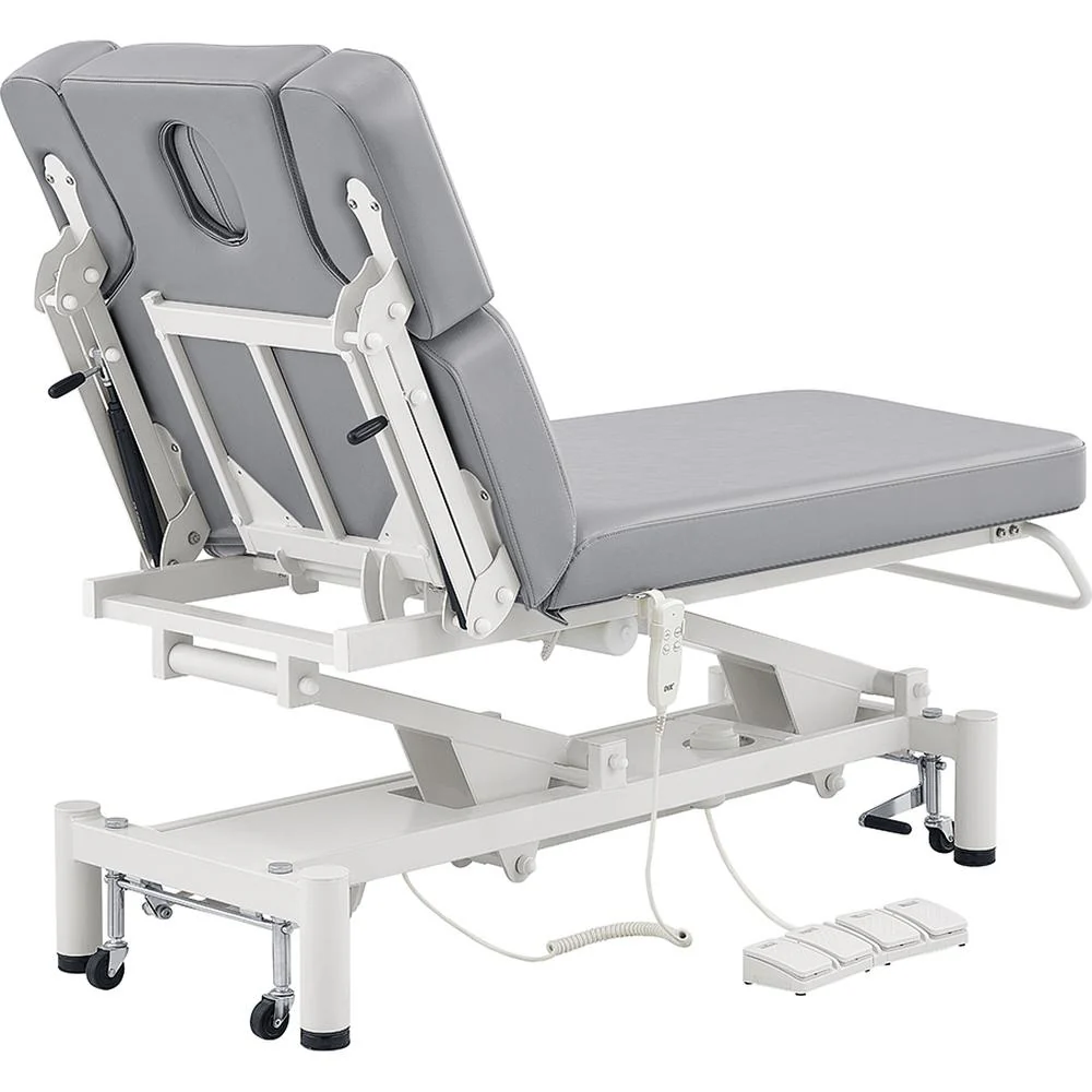 VitalEarth Spa Wellness Therapy Bed - with Electrical Hand and Foot Remote Control - Gray / Available in White, Black, Gray and Beige by DIR Salon Furniture - Image 9