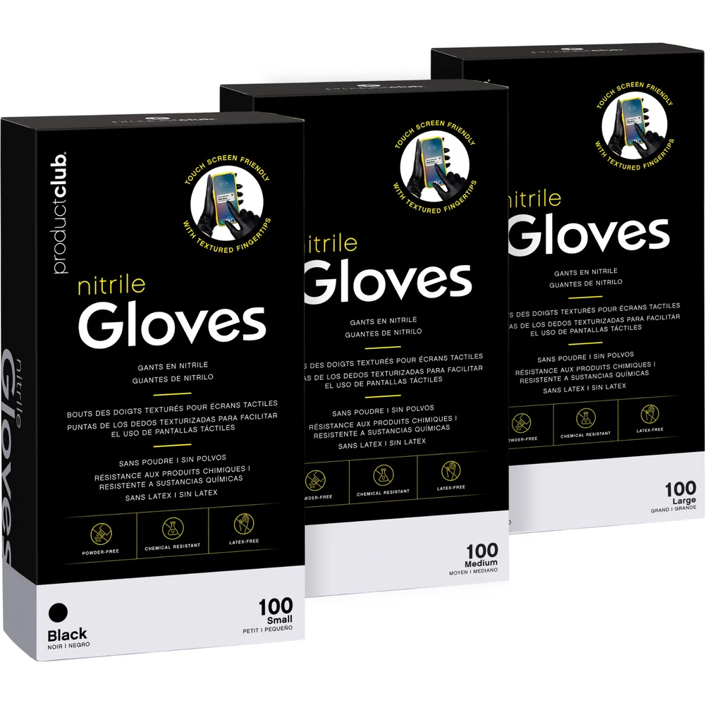 Disposable Black Nitrile Gloves - Large / 100 Count by Product Club - Image 2