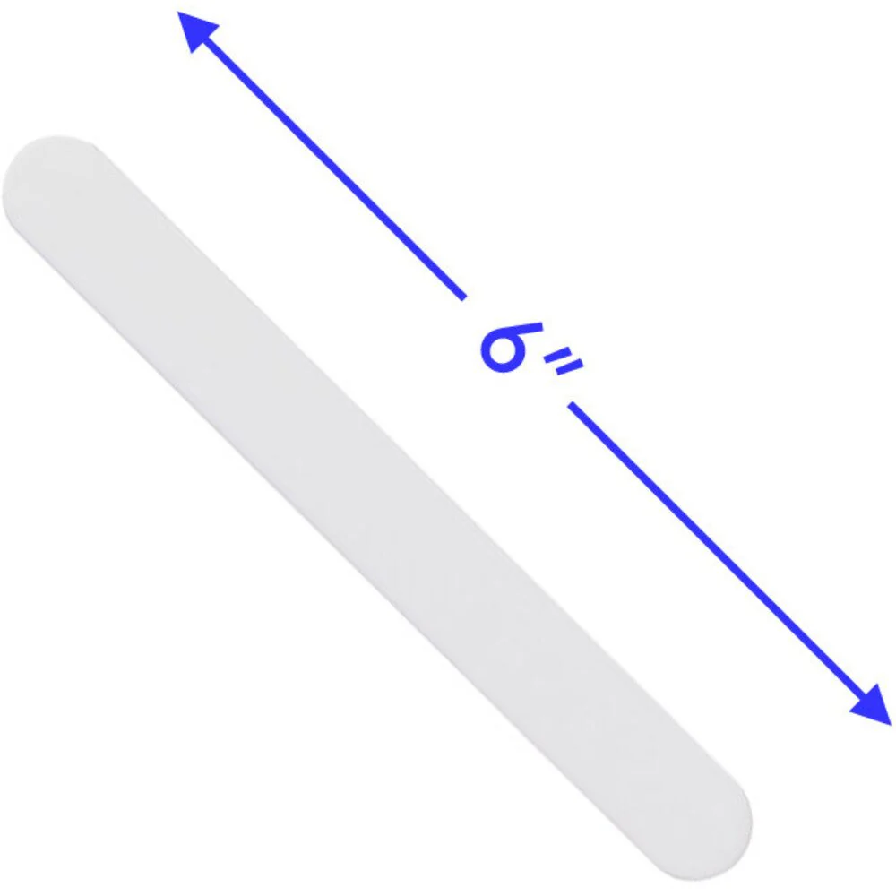 Disposable Plastic Tongue Depressor Spatula - White - 6" Long / 50 per Bag X 36 Bags = Case of 1,800 Spatulas