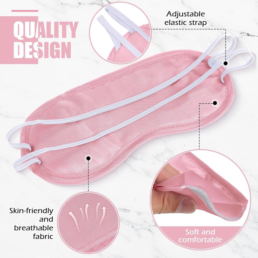 Disposable Spa Eye Masks - Pink - Case of 200 Masks - Individually Wrapped - Ideal for Relaxation & Client Comfort - Image 3