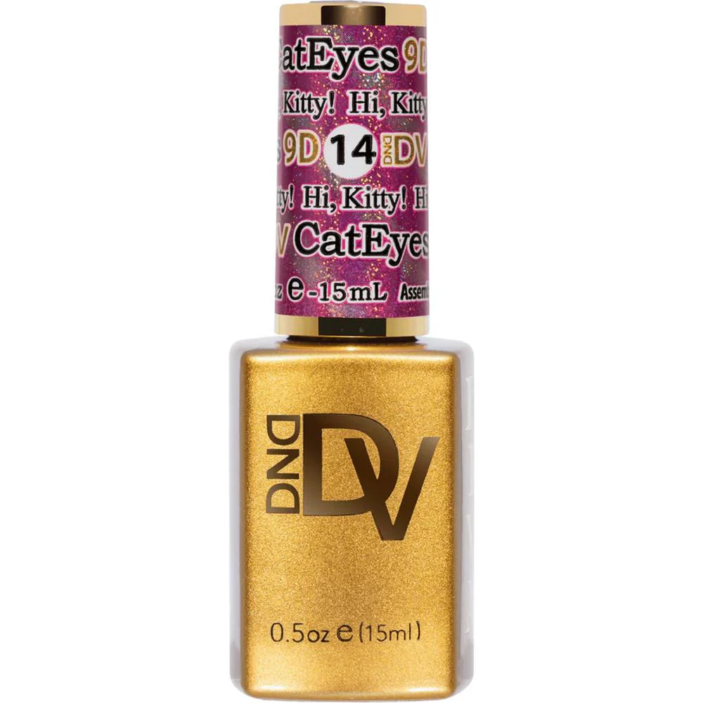 Diva 9D Cat Eye Gel #14 - Hi, Kitty! / 0.5 oz. - 15 mL. - Image 2