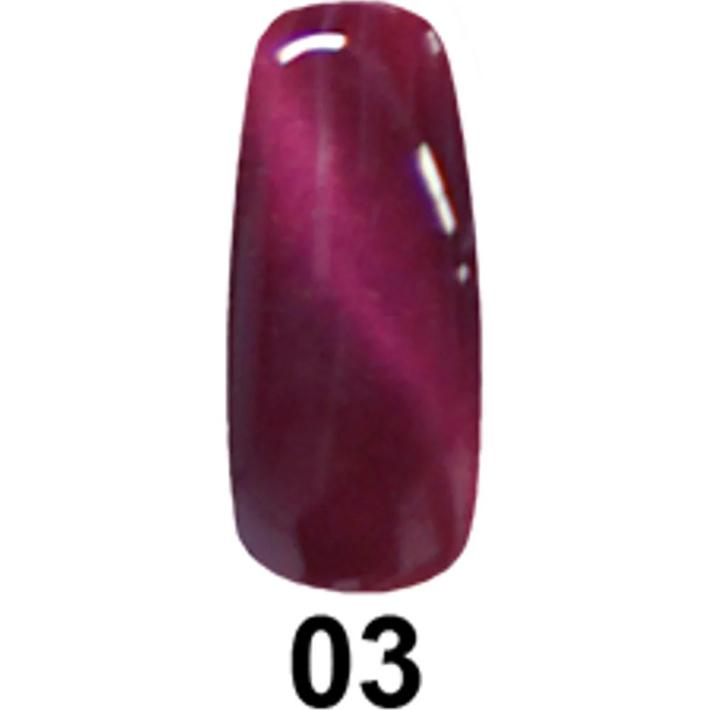 DND DC Cateye Gel - Soak-Off Gel Polish - #03 Fierce Leopard / 0.5 oz.