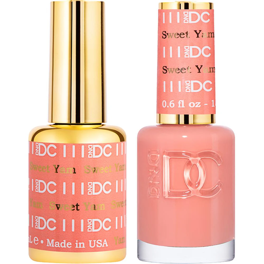 DND DC Duo Gel - #111 Sweet Yam / Soak-Off Gel Polish 0.5 oz. + Nail Lacquer 0.5 oz.