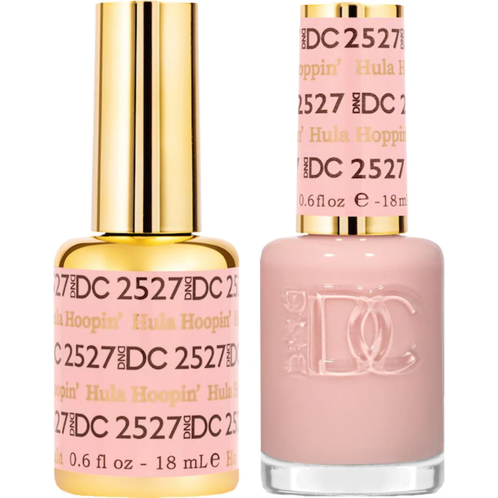 DND DC Duo Gel - #2527 Hula Hoopin' / Soak-Off Gel Polish 0.6 oz. + Nail Lacquer 0.6 oz.