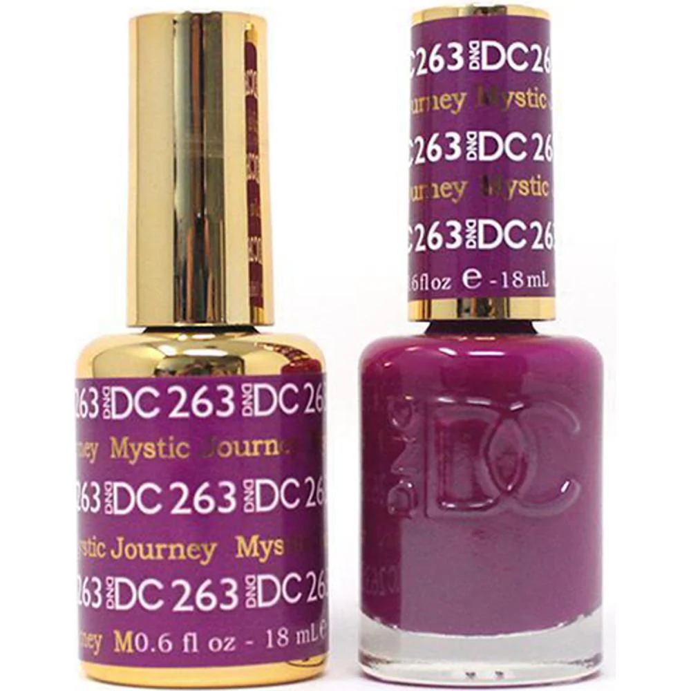 DND DC Duo Gel - #263 Mystic Journey / Soak-Off Gel Polish 0.5 oz. + Nail Lacquer 0.5 oz.