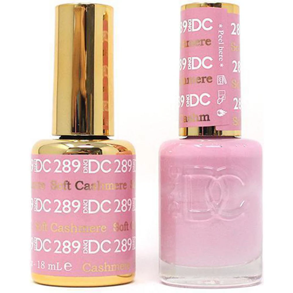 DND DC Duo Gel - #289 Soft Cashmere / Soak-Off Gel Polish 0.5 oz. + Nail Lacquer 0.5 oz.
