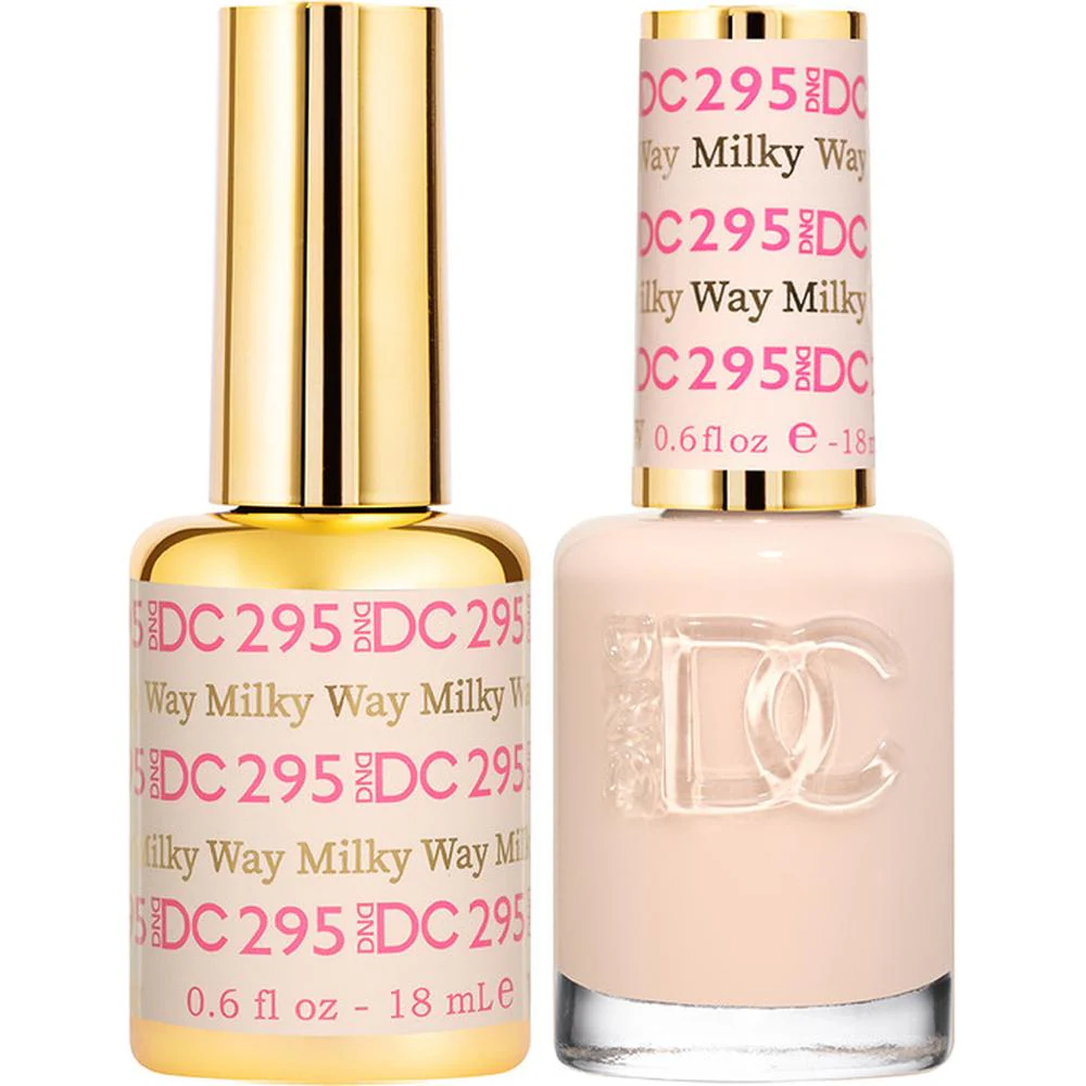 DND DC Duo Gel - #295 Milk Way / Soak-Off Gel Polish 0.6 oz. + Nail Lacquer 0.6 oz.