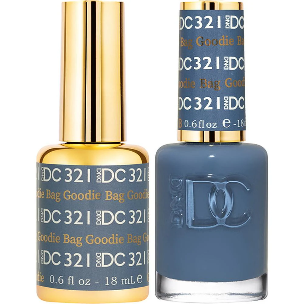 DND DC Duo Gel - #321 Goodie Bag / Soak-Off Gel Polish 0.6 oz. + Nail Lacquer 0.6 oz.