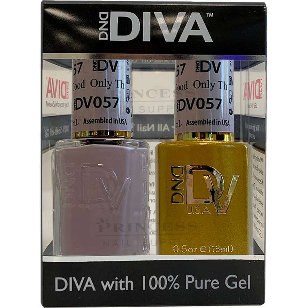 DND Diva Duo Gel - #057 - Only The Good / Soak-Off Gel Polish 0.5 oz. + Nail Lacquer 0.5 oz.