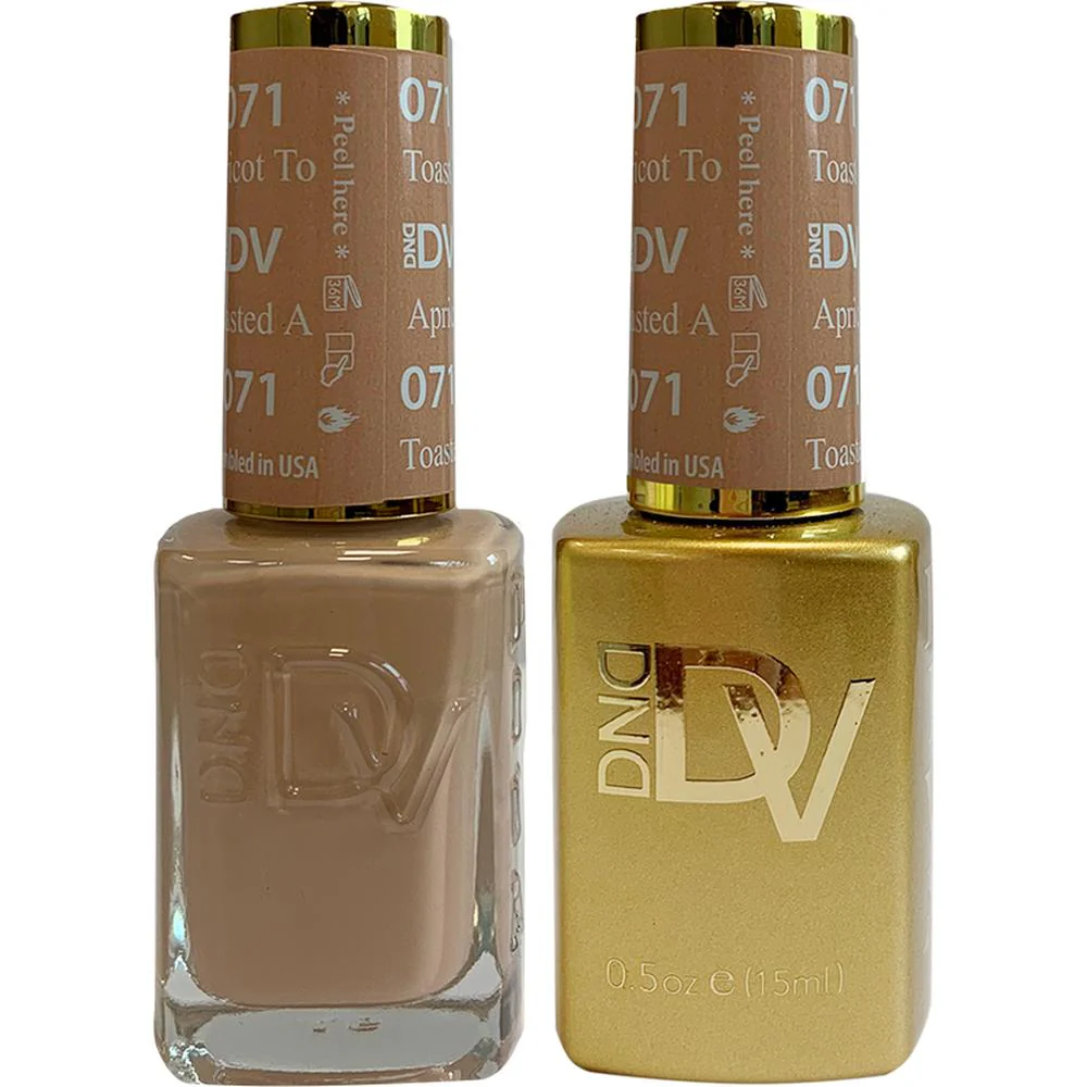 DND Diva Duo Gel - #071 - Toasted Apricot / Soak-Off Gel Polish 0.5 oz. + Nail Lacquer 0.5 oz.