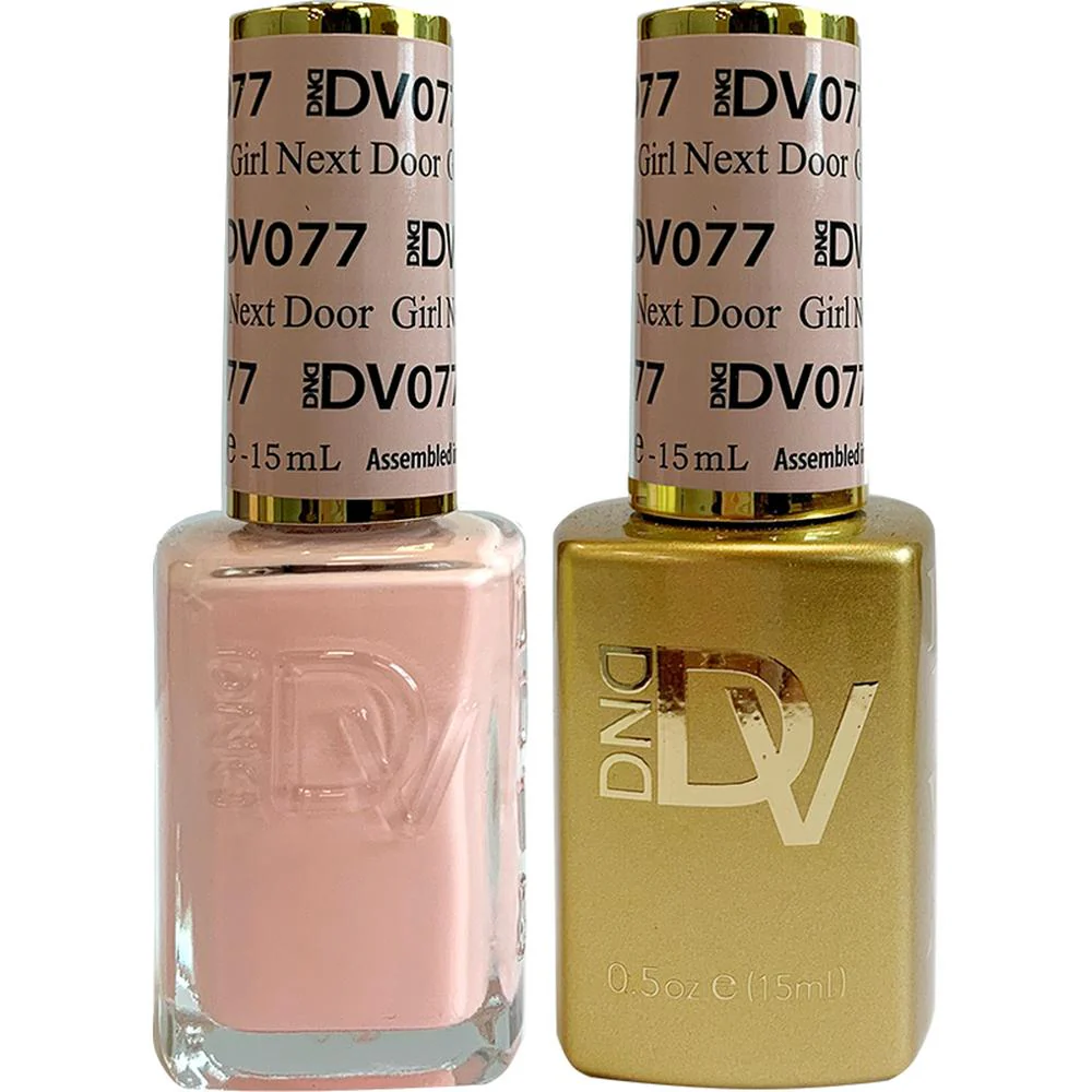 DND Diva Duo Gel - #077 - Girl Next Door / Soak-Off Gel Polish 0.5 oz. + Nail Lacquer 0.5 oz.