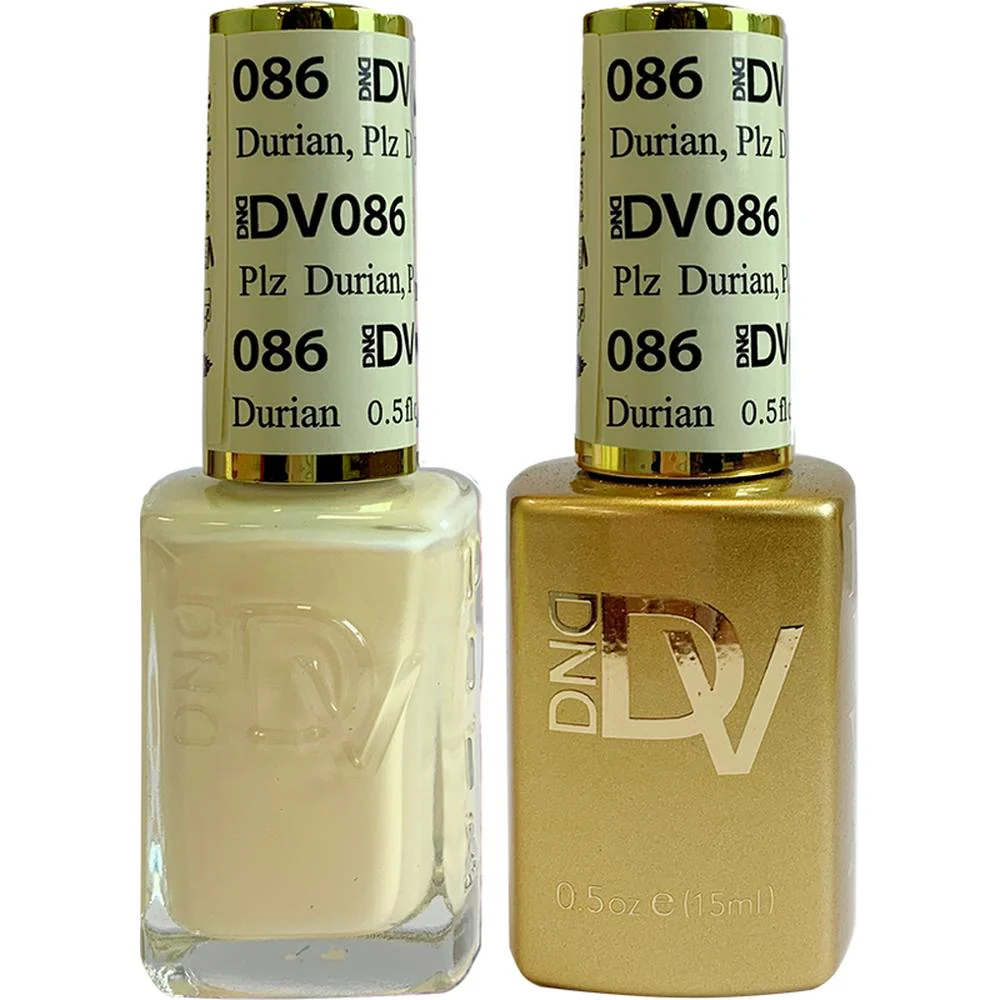DND Diva Duo Gel - #086 - Plz Durian / Soak-Off Gel Polish 0.5 oz. + Nail Lacquer 0.5 oz.