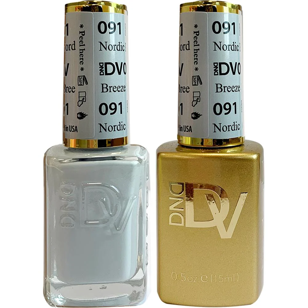 DND Diva Duo Gel - #091 - Nordic Breeze / Soak-Off Gel Polish 0.5 oz. + Nail Lacquer 0.5 oz.