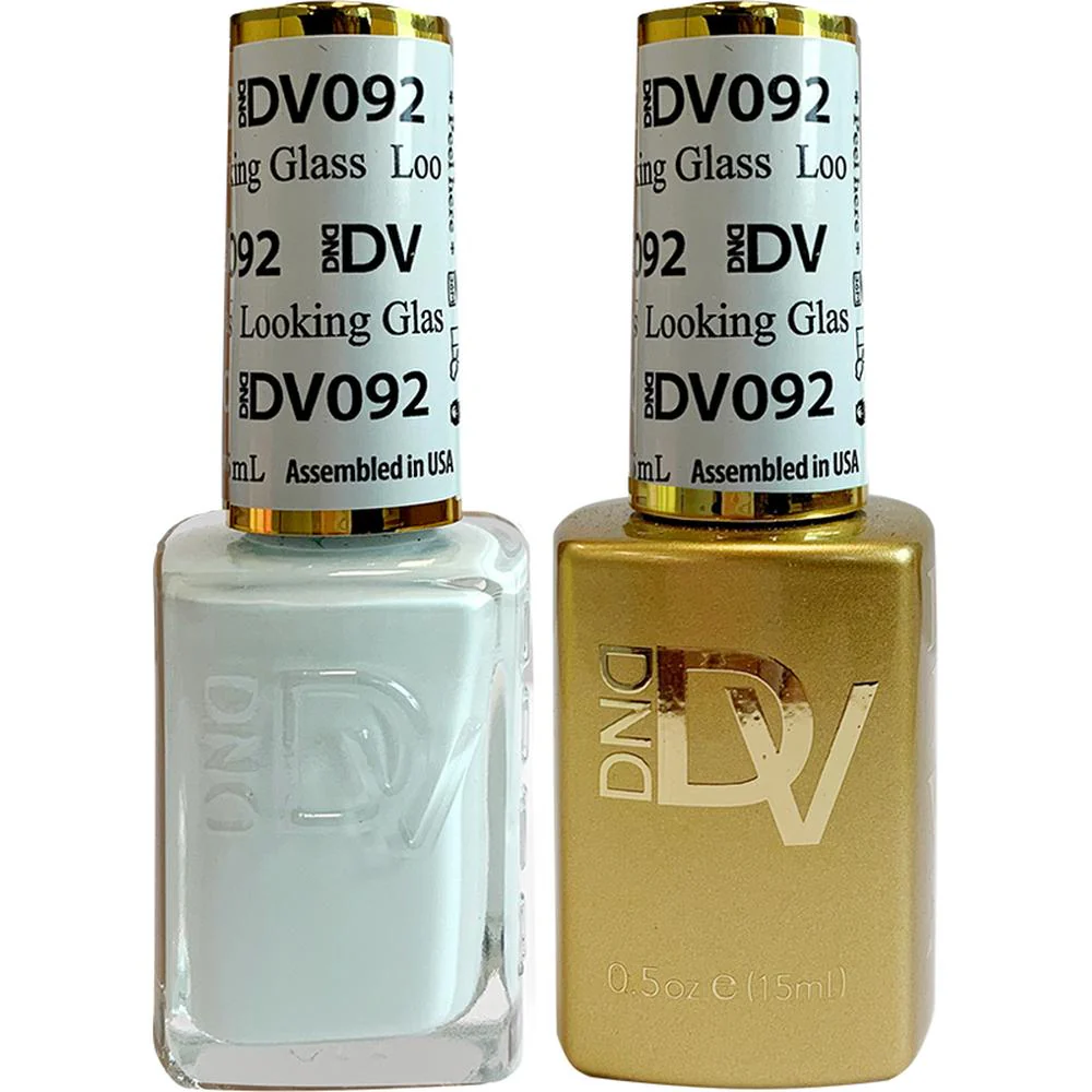 DND Diva Duo Gel - #092 - Looking Glass / Soak-Off Gel Polish 0.5 oz. + Nail Lacquer 0.5 oz.