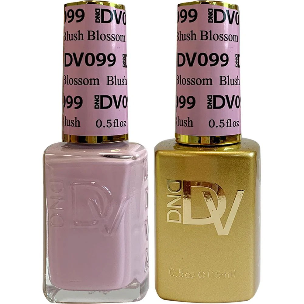 DND Diva Duo Gel - #099 - Blush Blossom / Soak-Off Gel Polish 0.5 oz. + Nail Lacquer 0.5 oz.