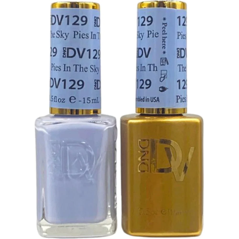 DND Diva Duo Gel - #129 - Pies In The Sky / Soak-Off Gel Polish 0.5 oz. + Nail Lacquer 0.5 oz.